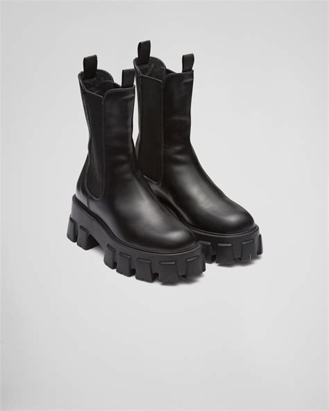 prada patent leather boots|Prada genuine leather boots.